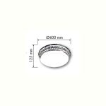 سایز چراغ سقفی روکار