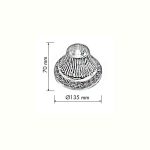 سایز چراغ سقفی روکار