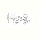 سایز چراغ دیواری