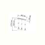 سایز لوستر سقفی