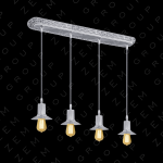 چراغ سقفی بالای میز