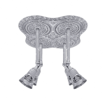 قاب هالوژن نقره ای