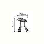 سایز هالوژن سقفی