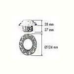 اندازه قاب هالوژن