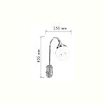 سایز چراغ دیواری